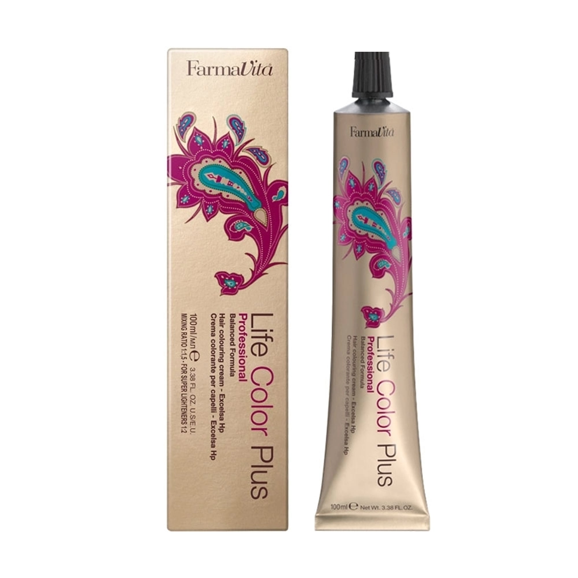 Уцінка! Перманентна крем-фарба для волосся FarmaVita Life Color Plus Hair Colouring Cream 4.1 Каштановий попелястий, 100 мл